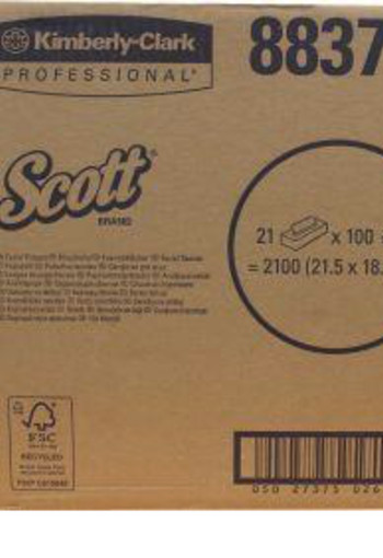 Kimberly Clark Tissues 21 x 100 stuks (2100 Stuks)
