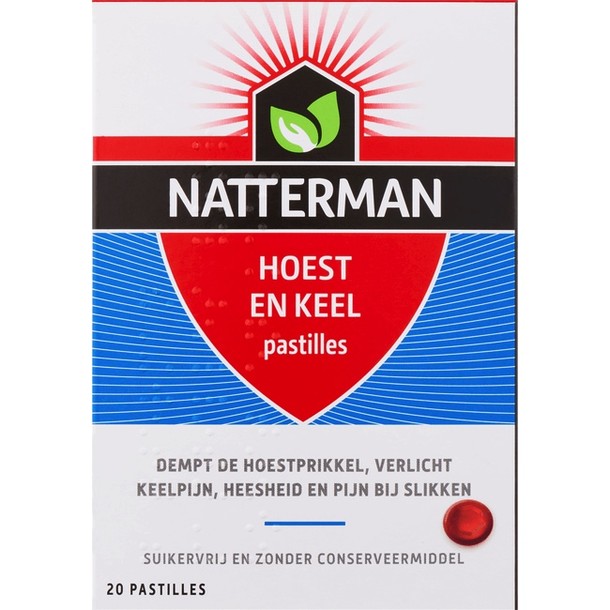 Natterman Hoest En Keel Pastilles 20 stuks