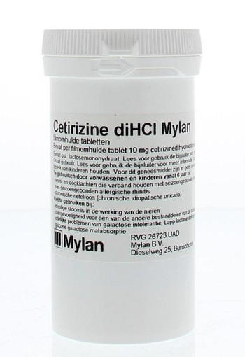 Mylan Cetirizine dihcl 10mg (250 Tabletten)