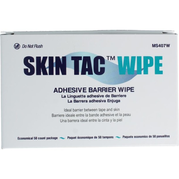 Diversen Skin tac wipe MS407W (50 Stuks)