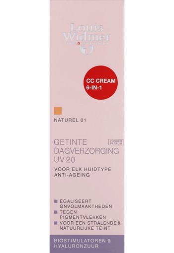 Louis Wimder Cc-cream (getinte dagverzorging UV 20) nr.1 Naturel geparfumeerd