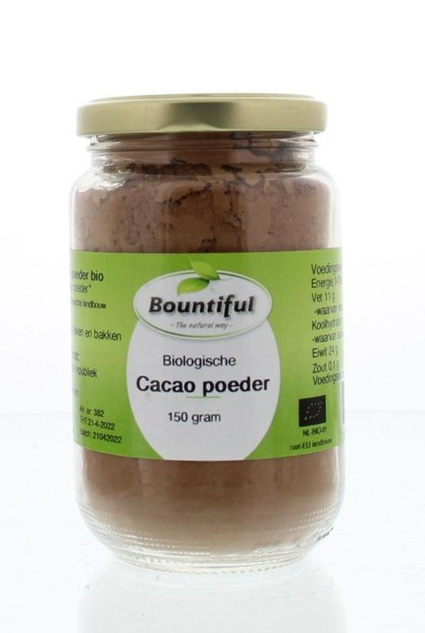 Bountiful Cacao poeder bio (150 Gram)