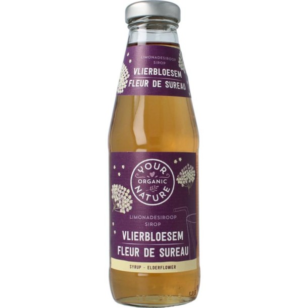 Your Organic Nat Limonadesiroop vlierbloesem bio (500 Milliliter)