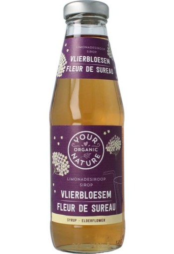 Your Organic Nat Limonadesiroop vlierbloesem bio (500 Milliliter)
