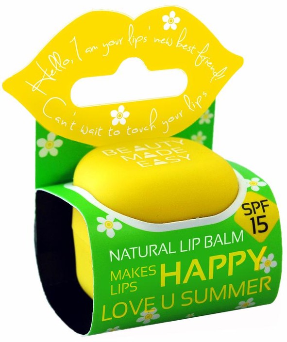 Beauty Made Easy Lipbalm love u sunny SPF15 (7 Gram)