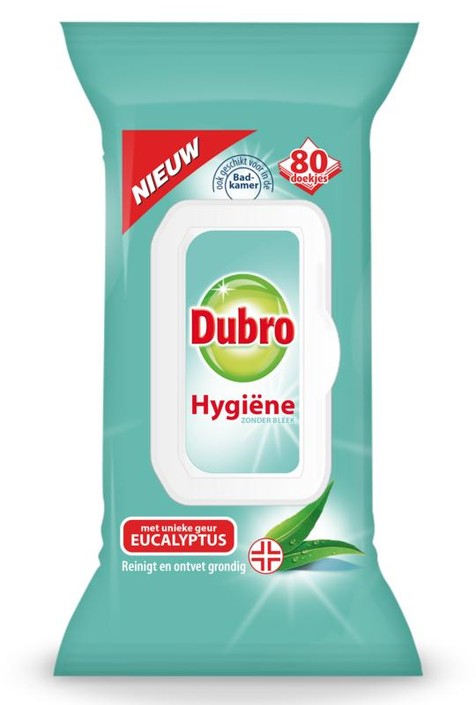 Dubro Doekjes hygiene eucalyptus (80 Stuks)