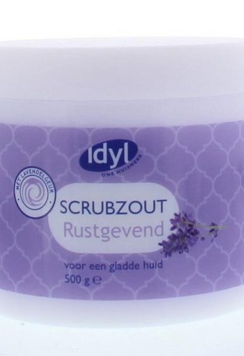 Idyl Scrubzout lavendel rustgevend (500 Gram)