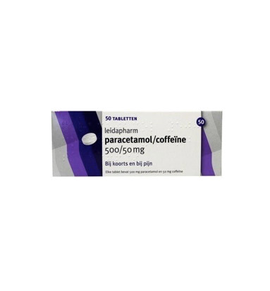 Leidapharm Paracetamol/coffeine CP 550 (50 Tabletten)