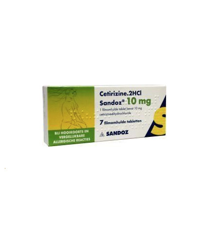 Sandoz Cetirizine 2HCl 10 mg (7 Tabletten)