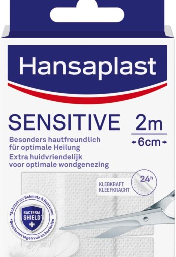 Hansaplast Sensitive 2m x 6cm (1 Stuks)