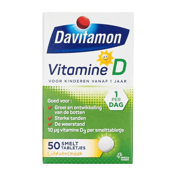 Davitamon D kind smelttablet 50 tabletten