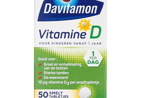 Davitamon D kind smelttablet 50 tabletten