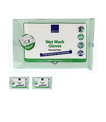 Abena Wet wash washandjes verzorgend (5 Stuks)