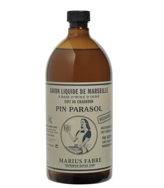 Marius Fabre Nature Marseille zeep pin parasol navul (1 Liter)