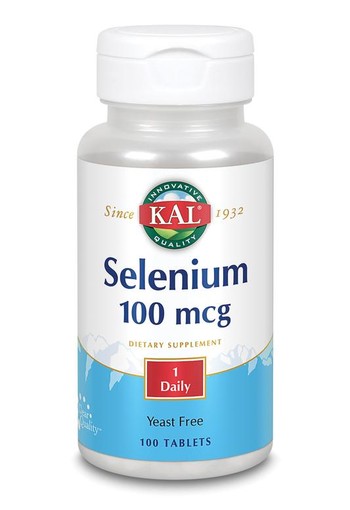 KAL Selenium 100 mcg gistvrij (100 Tabletten)
