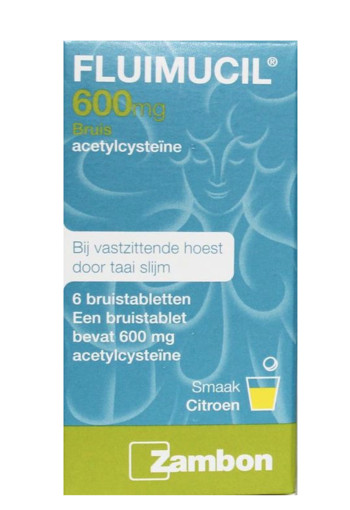 Fluimucil 600 mg (6 Bruistabletten)