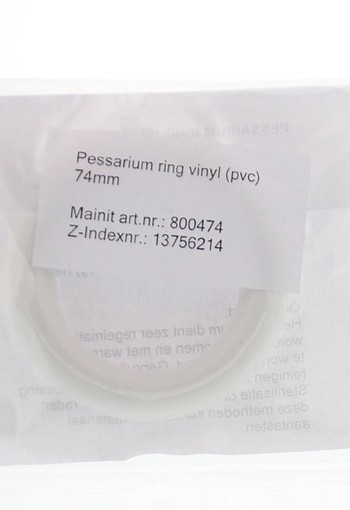 Mainit Pessarium ring vinyl (PVC) 74 mm (1 Stuks)