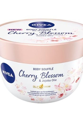 Nivea Body oil souffle cherry blossom & jojoba (200 Milliliter)