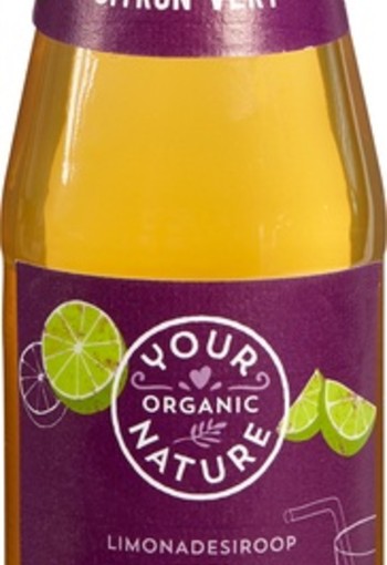 Your Organic Nat Limonadesiroop limoen bio (500 Milliliter)