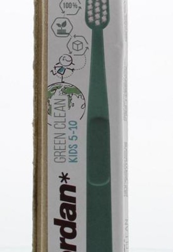 Jordan Tandenborstel green clean kids extra soft (1 Stuks)