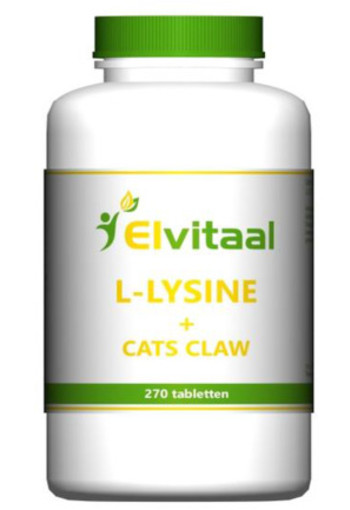 Elvitaal L-lysine Cats Claw 270tb
