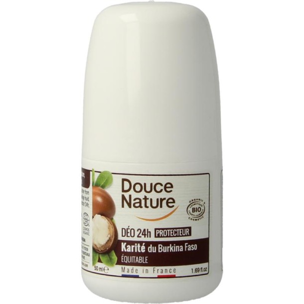 Douce Nature Deodorant roll on met karite sheabutter 24h bio (50 Milliliter)