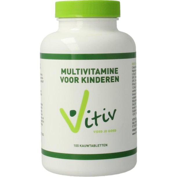 Vitiv Multivitamine voor kinderen (100 Kauwtabletten)