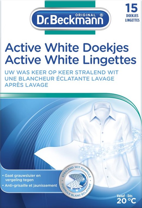 Beckmann Doekjes active white (15 Stuks)