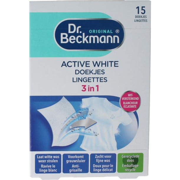 Beckmann Doekjes active white (15 Stuks)