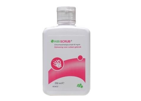 Hibiscrub Chloorhexidine gluconaat 40 mg ml (250 ml)