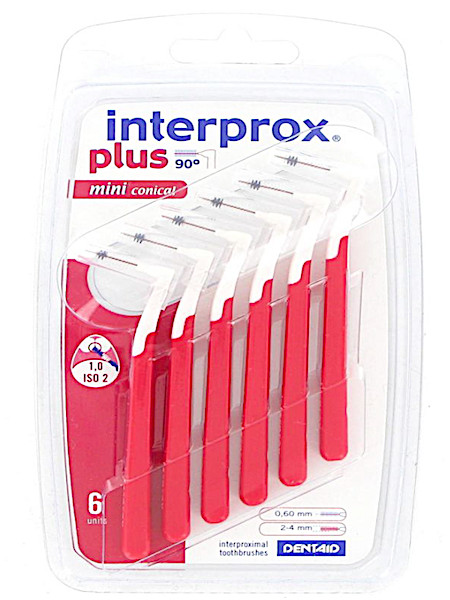 Interprox Plus Mini Conical 2mm-4mm Rood blister à 6 ragers