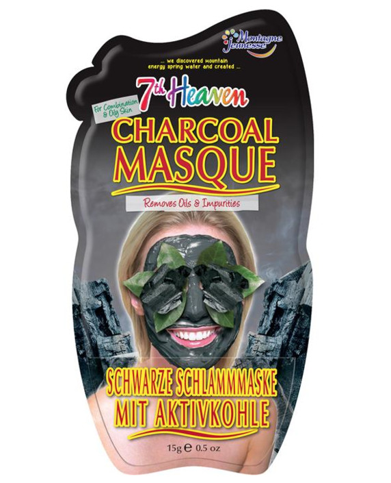 Montagne 7th Heaven face mask charcoal detox bubble sheet (1 Stuks)