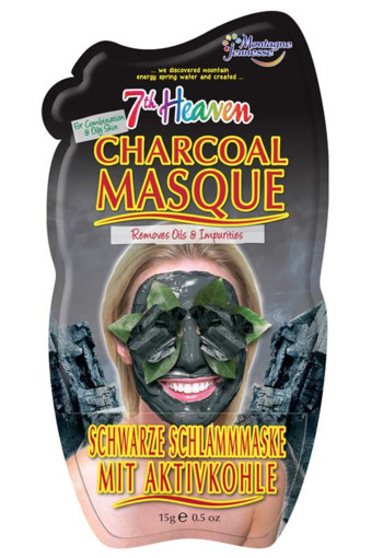 Montagne 7th Heaven face mask charcoal detox bubble sheet (1 Stuks)