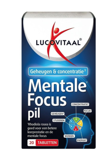 Lucovitaal Mentale focus pil (20 Tabletten)