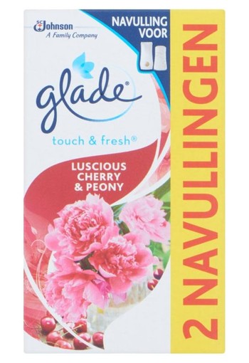 Glade BY Brise Touch & fresh navul cherry 10 ml (2 Stuks)