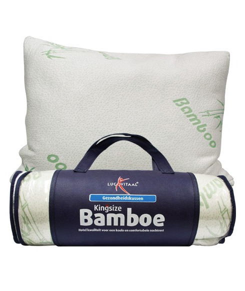 Kingsize Bamboe Hoofdkussen van Lucovitaal® 2 stuks 