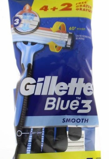 Gillette Blue 3 wegwerpmesjes (6 Stuks)
