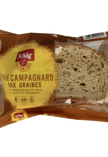 Dr Schar Pain campagnard meergranenbrood glutenvrij (250 Gram)