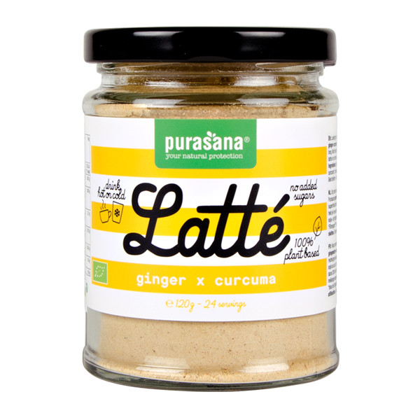 Purasana Latte gember/curcuma vegan bio (120 Gram)