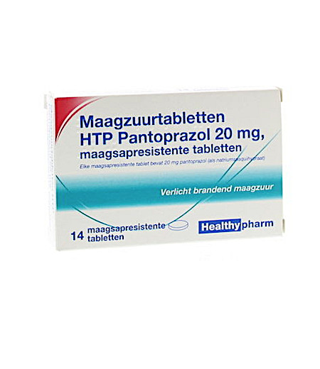 Healthypharm Pantoprazol 20mg (14 Stuks)