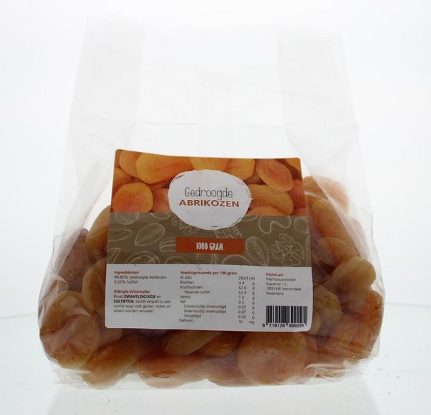 Mijnnatuurwinkel Abrikozen zoet oranje (1 Kilogram)