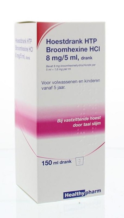 Healthypharm Broomhexine hoestdrank 8mg (150 Milliliter)