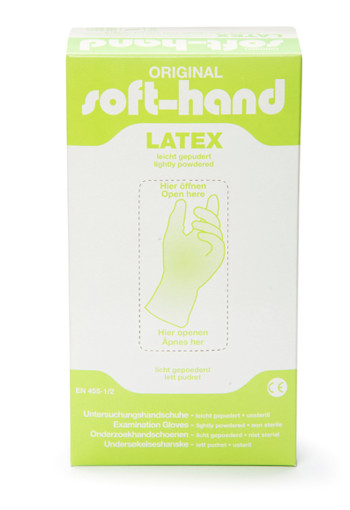 Softhand Onderzoekshandschoen latex gepoederd L (100 Stuks)