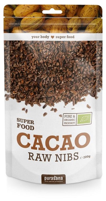 Purasana Cacao nibs vegan bio (200 Gram)