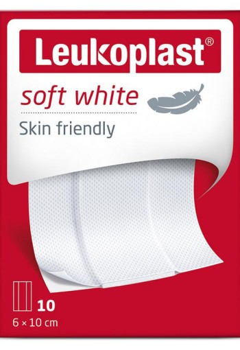 Leukoplast Soft white 8 x 10cm (10 Stuks)