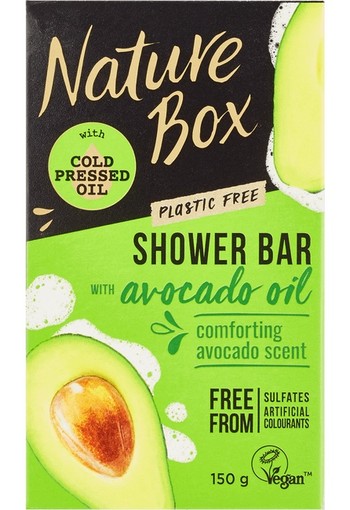 Nature Box Body Bar Avocado 150 gram-schuim