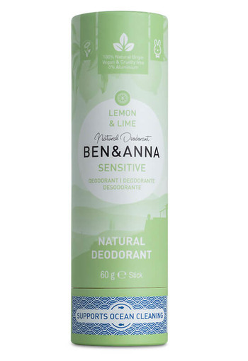 Ben & Anna Deodorant lemon & lime sensitive (60 Gram)