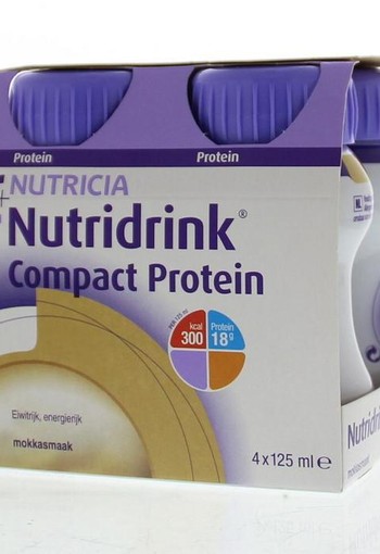 Nutridrink Compact protein mokka 125 ml (4 Stuks)