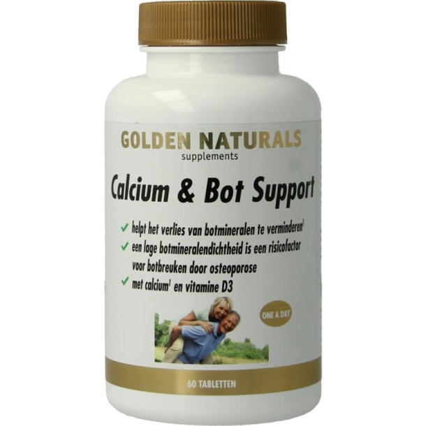 Golden Naturals Calcium & bot support (60 Tabletten)