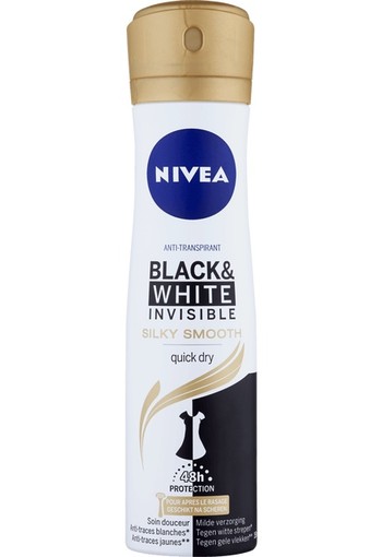 Nivea Deodorant black & white silky smooth spray 150 ml